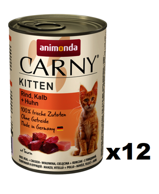 ANIMONDA Cat Carny Kitten Geschmack: Kalb, Huhn und Pute 400g