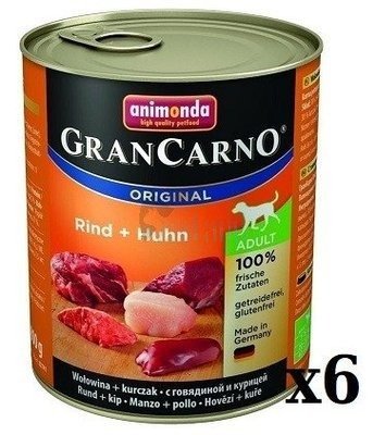Animonda Dog GranCarno Adult Rind und Huhn 6x800g