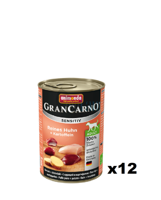 Animonda Dog GranCarno Sensitiv Adult Reines Huhn und Kartoffeln 12x400g 