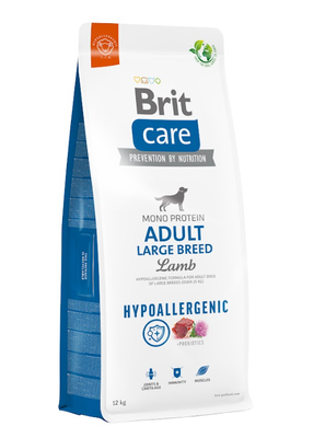 BRIT CARE Dog Hypoallergenic Adult Large Breed Lamb 12kg + LAB V 500ml -5% billiger!!!!
