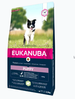 EUKANUBA Puppy&Junior Small/Medium Lamb&Rice 2x12kg