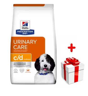 HILL'S PD Prescription Diet Canine c/d Urinary Care 12kg+Überraschung für den Hund