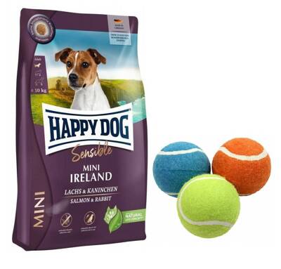 Happy Dog Mini Irland 10kg + Schwimmender Tennisball 1 Stück GRATIS!