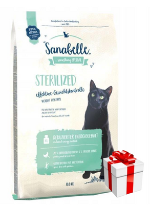 Sanabelle Sterilized 10kg  + überraschung für die Katze 