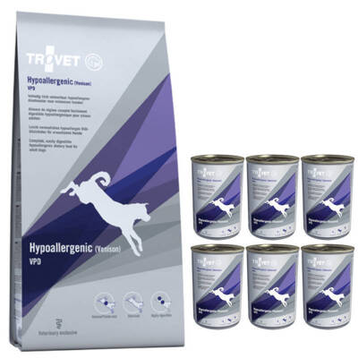 TROVET VPD Hypoallergen - Hirschfleisch (für Hunde) 10kg + VPD Hypoallergenic - Venison 6x400g
