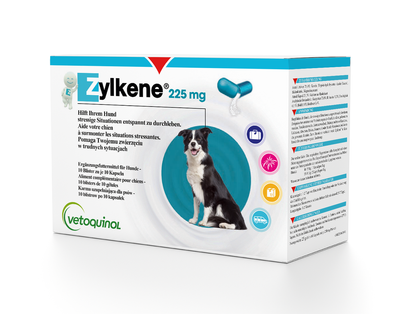 VETOQUINOL Zylkene 225mg - 100 Tabletten für Hunde mit einem Gewicht 10-30 kg