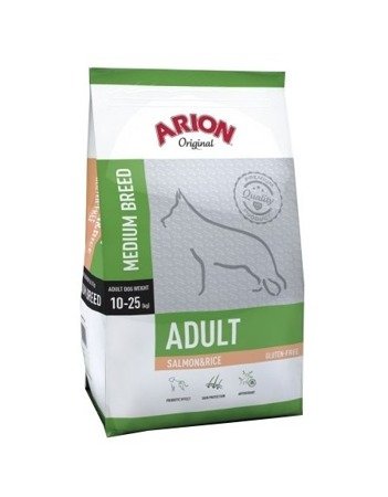ARION Original Adult Medium Breed Salmon & Rice 3kg + Überraschung für den Hund
