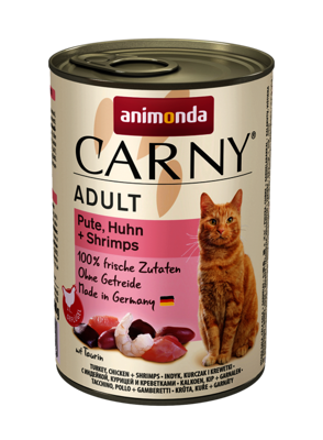 Animonda Cat Carny Adult Rind, Pute und Shrimps 6x400g
