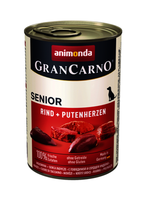 Animonda Dog GranCarno Junior Rind und Putenherzen 400g 