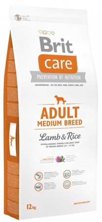 BRIT CARE Adult Medium Breed Lamb & Rice 12kg + Überraschung für den Hund