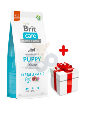 BRIT CARE Hypoallergenic Puppy Lamb 12kg + Überraschung für den Hund