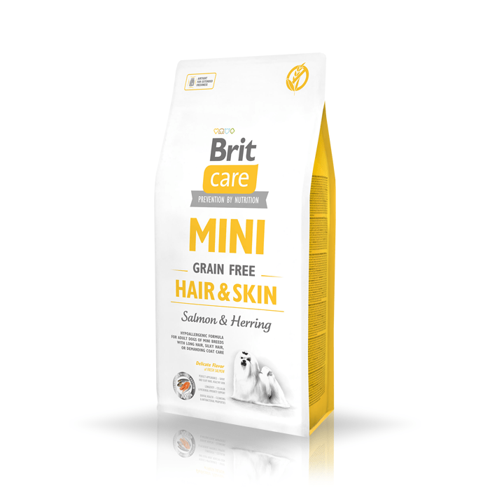 BRIT CARE Mini Grain-Free Hair&Skin 400g+ Überraschung für den Hund