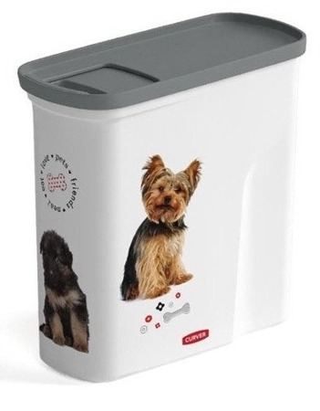 CURVER Pet-Futter Container 1kg/2L 20,6 x 19,3 x 8,7 cm Hund 04346-L29