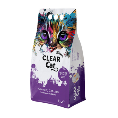 Clear Cat Blanco Lavendel Bentonitstreu 10l