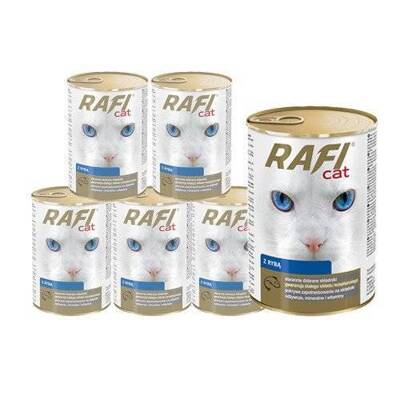 DOLINA NOTECI RAFI Cat Häppchen mit Fischfleisch in Sauce 6x415g 