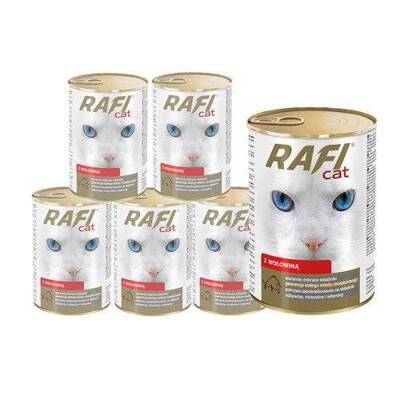 DOLINA NOTECI RAFI Cat Häppchen mit Rindfleisch in Sauce 6x415g 