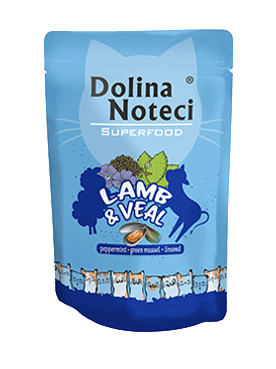 DOLINA NOTECI Superfood - Kalbfleisch und Lamm - Beutel 10x85g