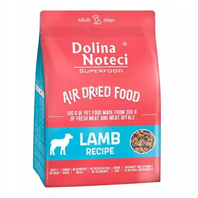 DOLINA NOTECI Superfood getrocknete Lammfleischgerichte für Hunde 1kg