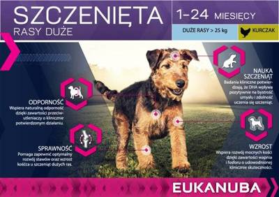 EUKANUBA Growing Puppy/Junior Large Breed 15kg+Überraschung für den Hund