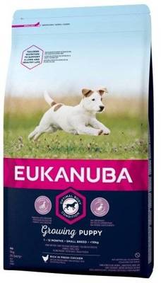 EUKANUBA Growing Puppy Small Breed Chicken 3kg + Überraschung für den Hund
