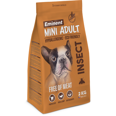 Eminent Mini Adult Insect 26/16 2kg Trockenfutter für Mini-Hunde auf Insektenprotein