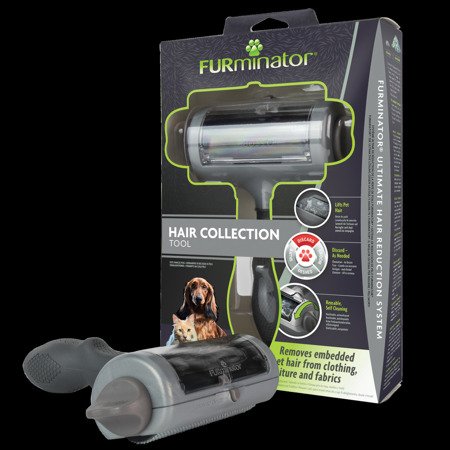 FURminator-Rolle mit einem Behälter zum Reinigen der Haare