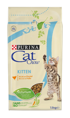 PURINA CAT Chow 1,5kg Kitten Chicken + Dolina Noteci 85g
