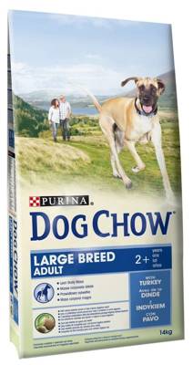 PURINA Dog Chow Adult Large Breed Turkey 14kg + Dolina Noteci 150g