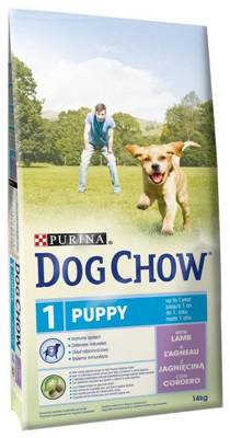 PURINA Dog Chow Puppy Lamb 14kg + Dolina Noteci 100g