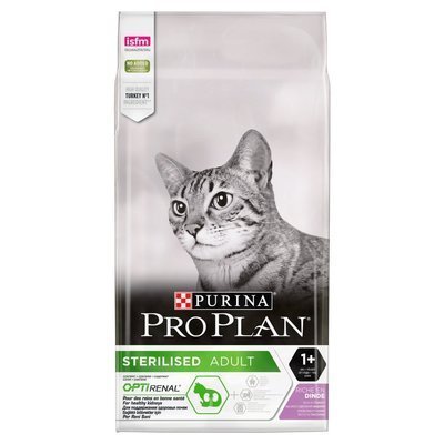 PURINA PRO PLAN Sterilised Adult reich an Truthahn 10kg + Dolina Noteci 85g