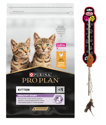 PURINA Pro Plan Original Kitten Optistart Rich in Chicken 10kg + Spielzeug Angelrute GRATIS!