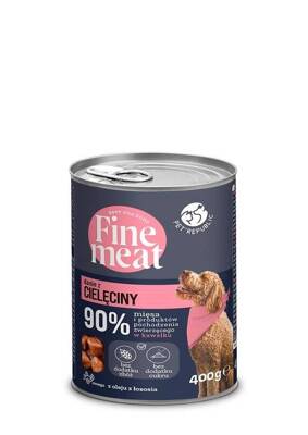 PetRepublic Fine Meat Kalbfleischschale 400g für Hunde