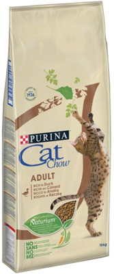 Purina Cat Chow Adult mit 15 kg Ente + Überraschung für die Katze