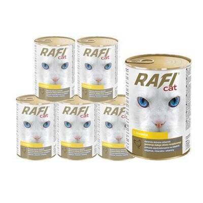 RAFI Cat Pieces mit Geflügel in Sauce - Dose 6x415g