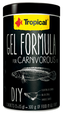 Tropical Gel Formula for Carnivorous Fish Hauptfutter für Zierfische 2x 1000ml