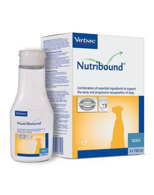 VIRBAC Nutribound Lösung zum Einnehmen für Hunde in der Rekonvaleszenz 3x150ml
