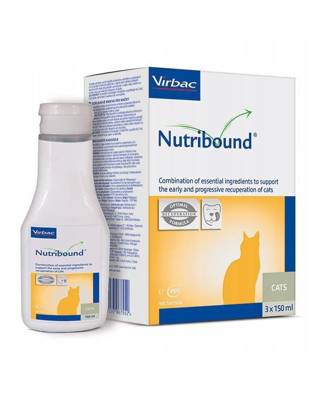 VIRBAC Nutribound Lösung zum Einnehmen für Katzen in der Rekonvaleszenz 3x150 ml