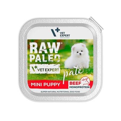 Vetexpert RAW PALEO PATE MINI puppy beef 10x150g - Rindfleischschale