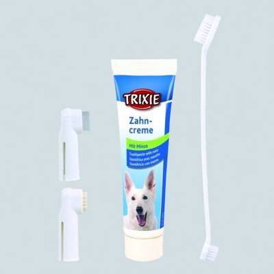 Zahnpflege-Set für Hunde beinhaltet 100g